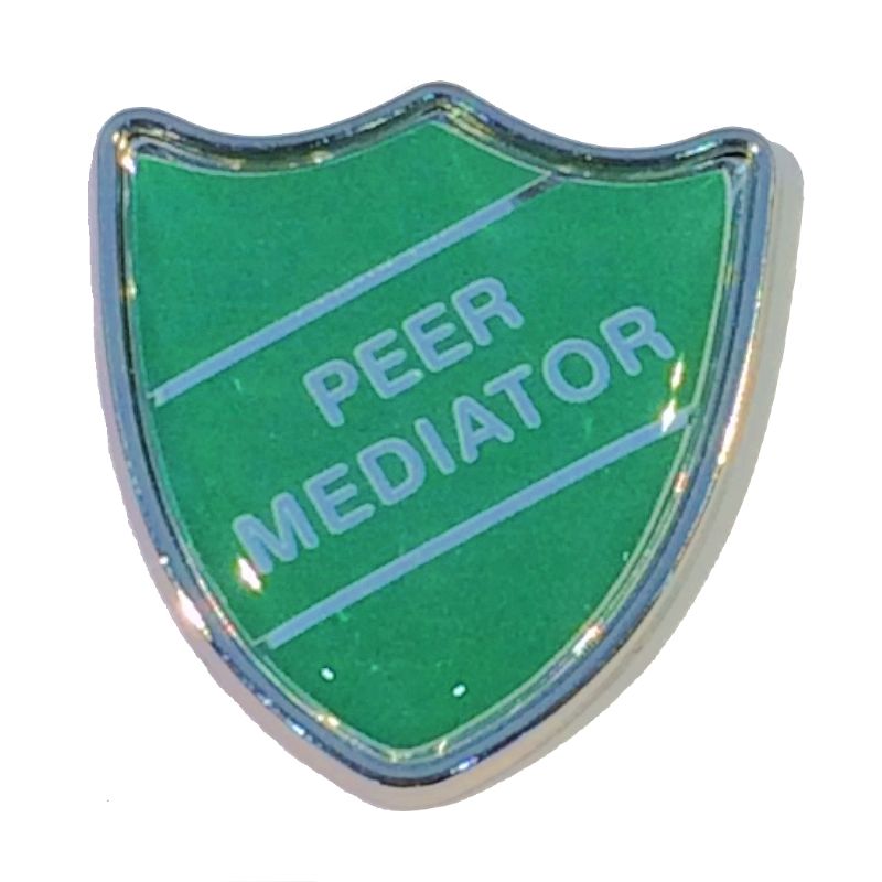 PEER MEDIATOR shield badge